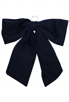 Decoratie Strik Lindos Blauw Glitter 70x73cm 1 stuks