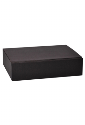 Wijndoos 3 fles Zwart 36x25.5x9.5cm FSC® 25stuks