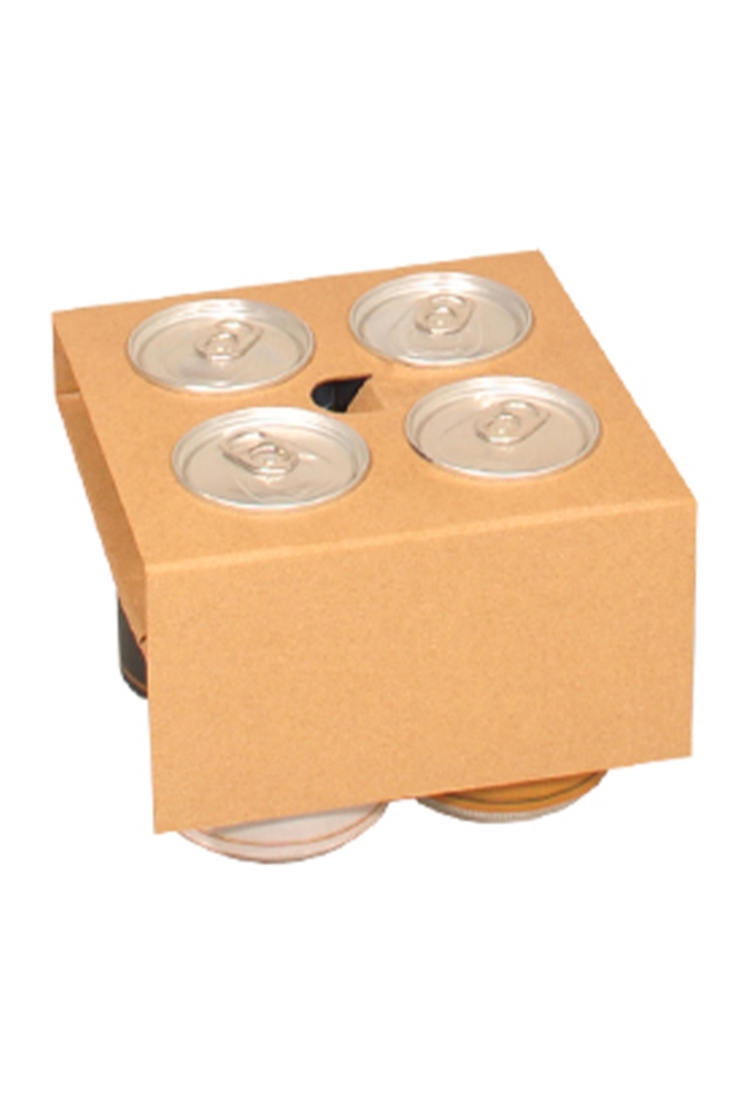 Bierverpakking Kraft Topclusters  Voor 4x 33cl Blikjes FSC® 200stuks
