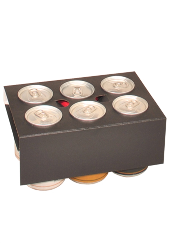 Bierverpakking Zwart Topclusters Voor 6x 33cl Blikjes FSC® 200stuks