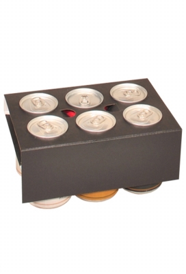 Bierverpakking Zwart Topclusters Voor 6x 33cl Blikjes FSC® 200stuks