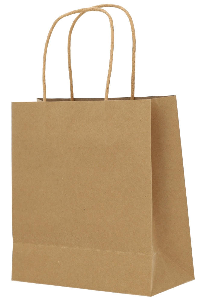 Kadotasjes Lenno Met Handvat & Venster Kraft 18x8x19cm 12stuks