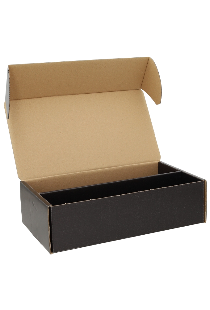 Wijndozen 2-Flessen Selected For You Zwart 33.5x18.7x9.5cm 25stuks