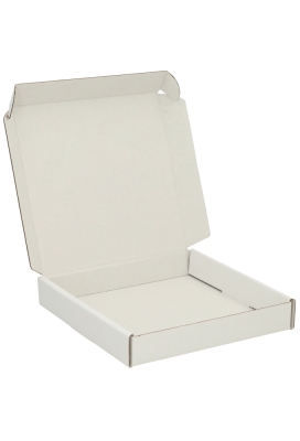 Brievenbusdoos Met Uw Eigen Logo Wit Vierkant 17.5x17.5x2.8cm 10stuks