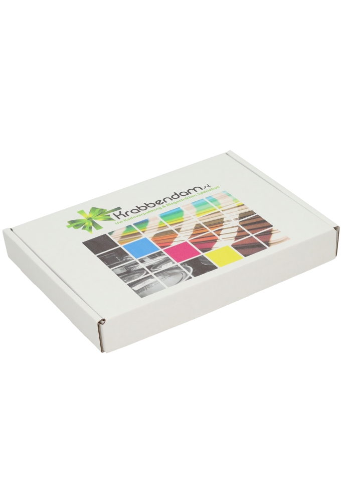 Brievenbusdoos Met Uw Eigen Logo Wit A5 22x16x2.8cm 10stuks