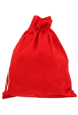 Luxe Fluweel Sintzakjes Rood Sint Mijter & Staf Goud 38x50cm 10stuks