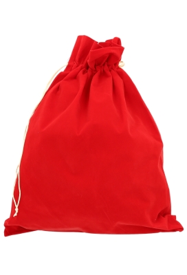 Luxe Fluweel Sintzakjes Rood Sint Mijter & Staf Goud 28x41cm 10stuks