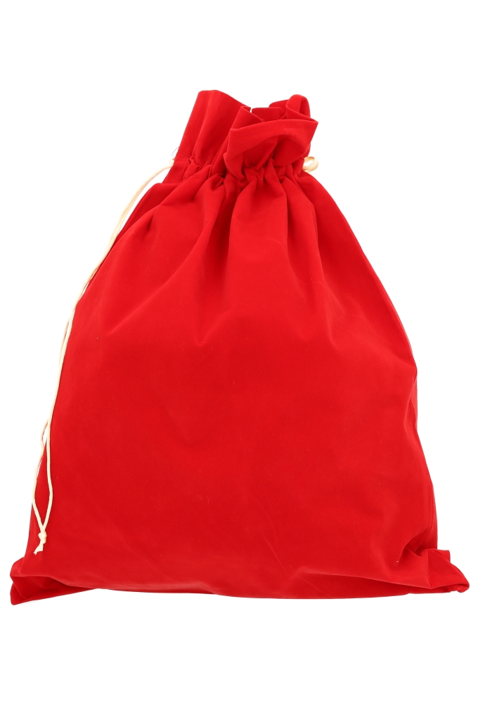 Luxe Fluweel Sintzakjes Rood Sint Mijter & Staf Goud 28x41cm 10stuks