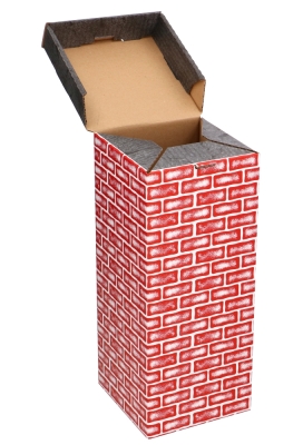 Sintgeschenkdoos Sint schoorsteen 15x15x36cm 15stuks OP IS OP