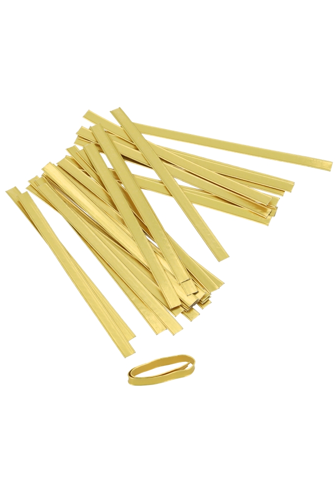 Wikkelstrips 14cm Goud 1000stuks