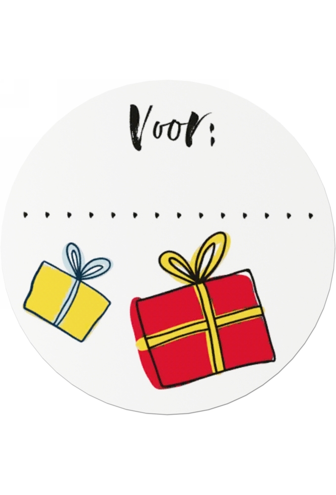 Etiketten Voor Cadeau 40mm cm 500stuks OP IS OP