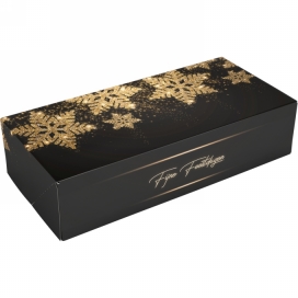 Kerstdoos Stoldoos Kerstmis Glitter 34x16x8cm 100stuks OP IS OP