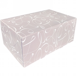Gebaksdoos Swirl Met Klep 21x14x8cm 250gram 100stuks OP IS OP