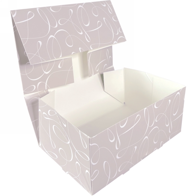 Gebaksdoos Swirl Met Klep 19x19x5cm 250gram 200stuks OP IS OP