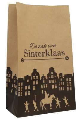 Sintzak Smal De Zak Van Sinterklaas Kraft 18x10x31cm 50stuks