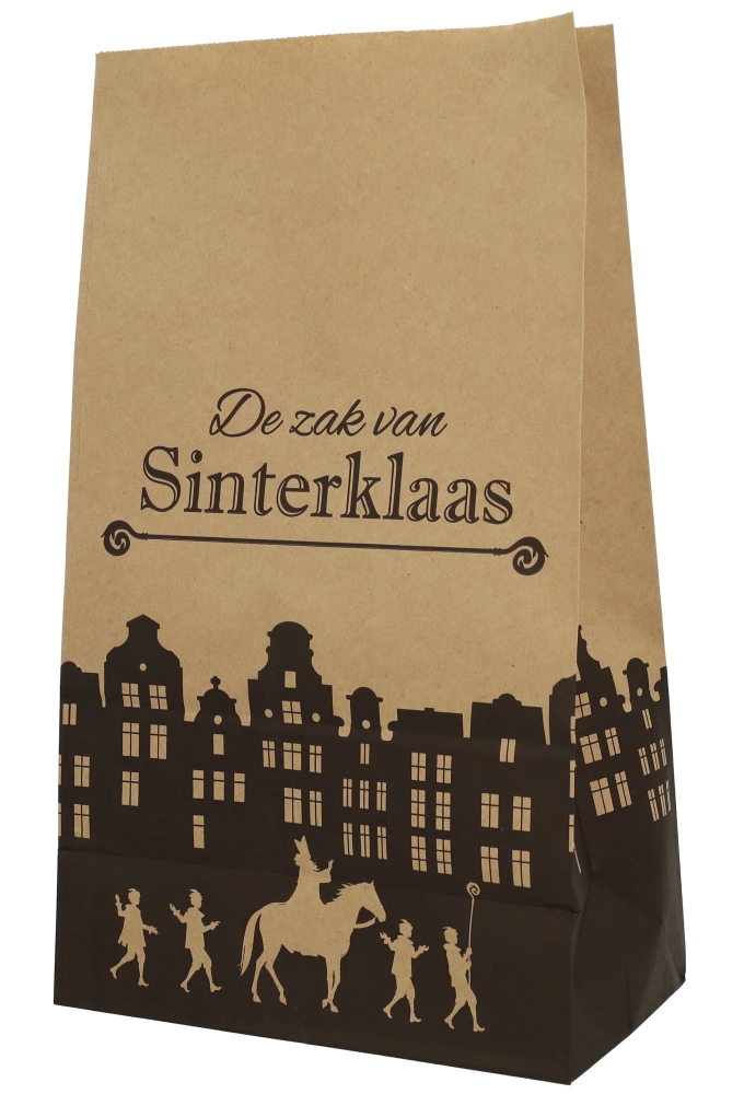 Sintzak Smal De Zak Van Sinterklaas Kraft 18x10x31cm 50stuks