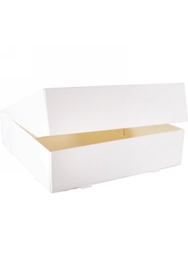 Gebaksdoos Wit Met Klep 19x19x5cm 250gram 200stuks OP IS OP