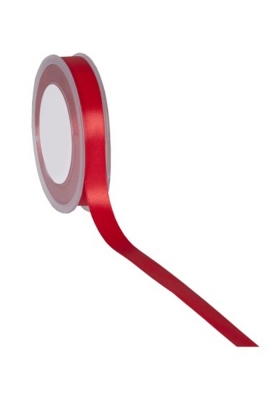Satijn Dubbel Lint 15mm x 25 meter Rood OP IS OP