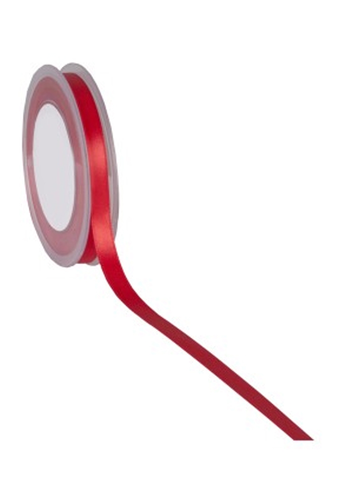 Satijn Dubbel Lint 10mm x 25 meter Rood OP IS OP