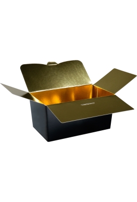 Bonbondoosjes Tumby Zwart 500gr 13.2x7.6x7cm 25st OP IS OP