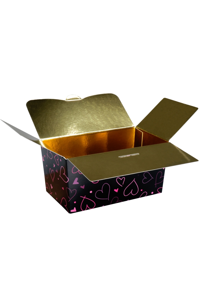 Bonbondoosjes Tumby Hearts 500gr 13.2x7.6x7cm 25st OP IS OP