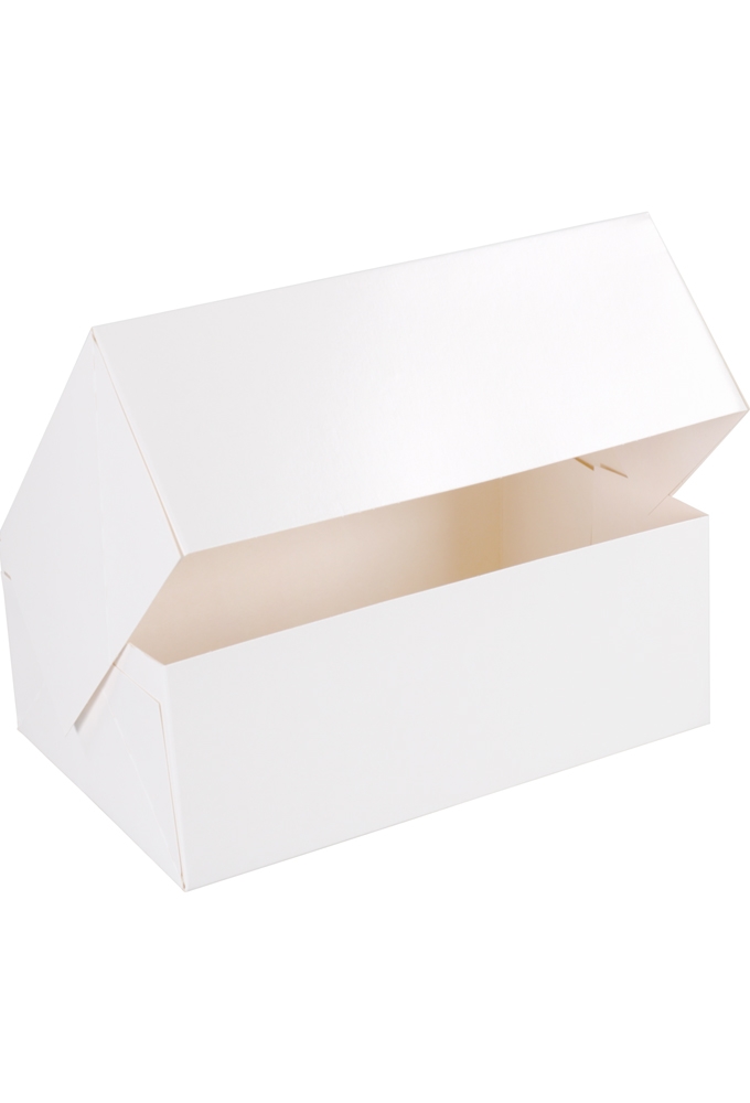 Gebaksdoos Blanco Wit Met Klep 21x14x8cm 250gram 300stuks