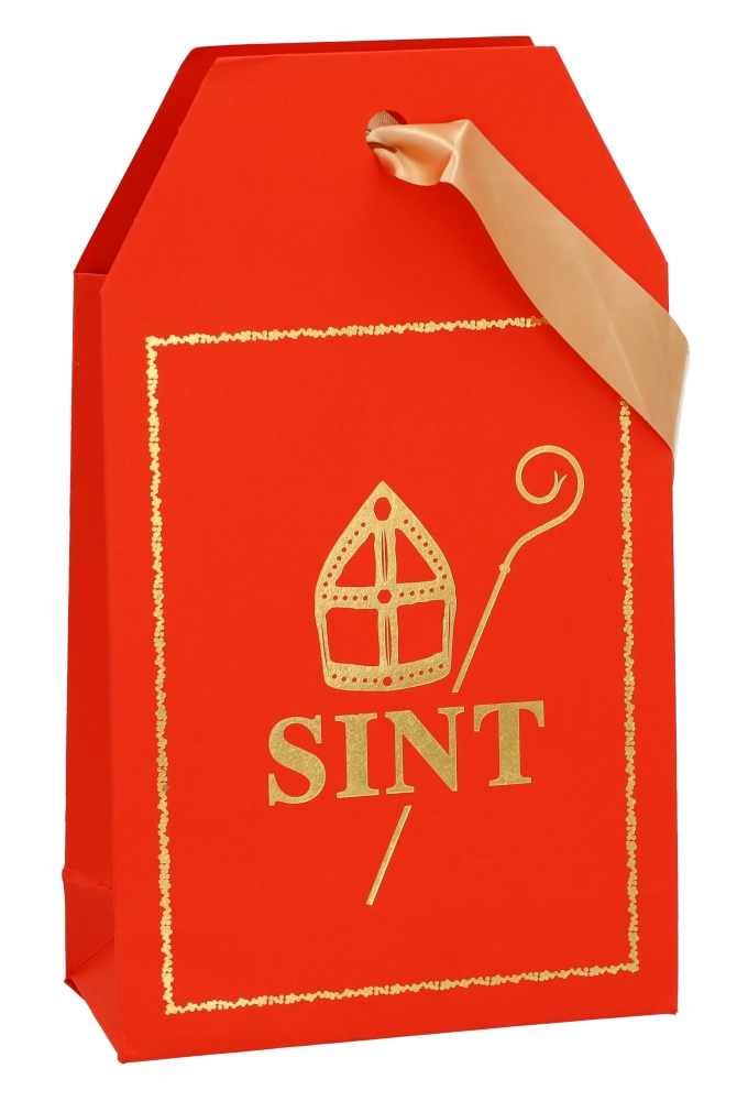 Sinttasjes Carta Regalo Sint Red 14.5x6.5x24.5cm 12stuks