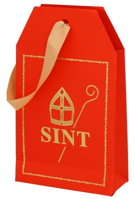 Sinttasjes Carta Regalo Sint Red 14.5x6.5x24.5cm 12stuks