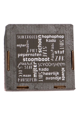 Sintgeschenkdoos Sint schoorsteen 15x15x36cm 15stuks OP IS OP