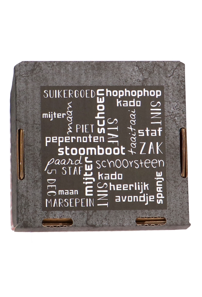 Sintgeschenkdoos Sint schoorsteen 15x15x36cm 15stuks OP IS OP