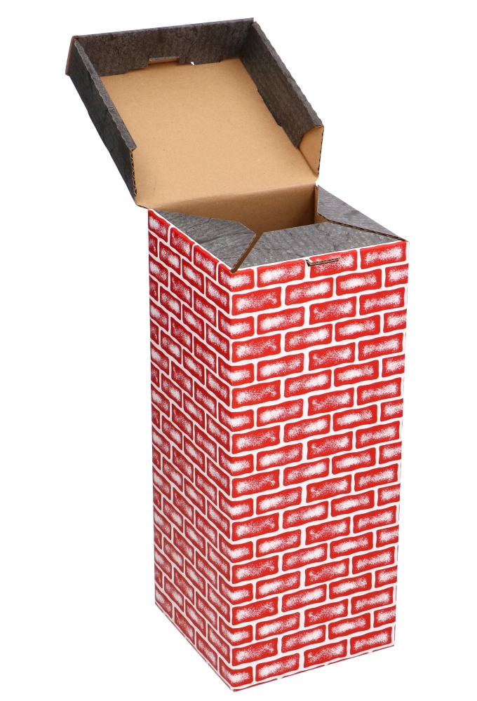 Sintgeschenkdoos Sint schoorsteen 15x15x36cm 15stuks OP IS OP