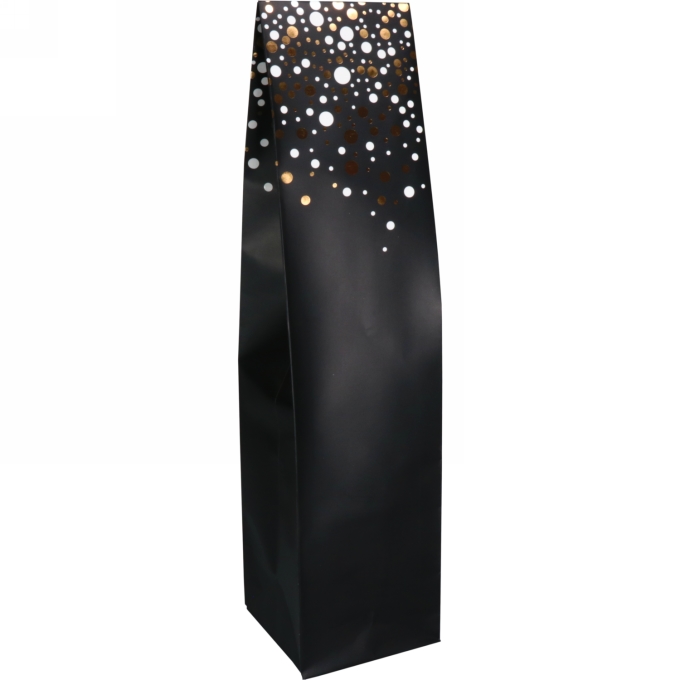 Wijnzak 1-Fles Spot on Black 9.5x9.5x41cm 25stuks