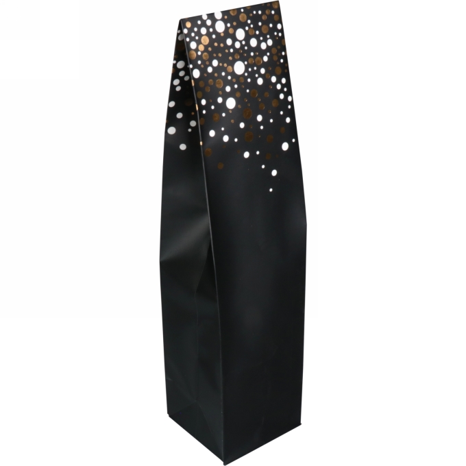 Wijnzak 1-Fles Spot on Black 9.5x9.5x41cm 25stuks