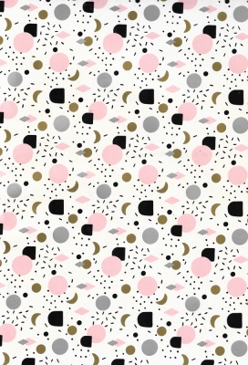 Kadopapier Fun Figures Wit 80gram 50cm x 200meter