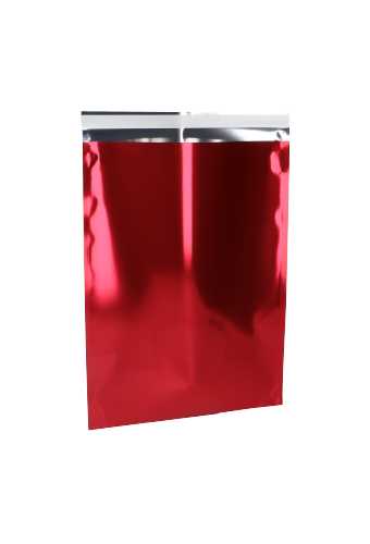 Verzend Enveloppen Folie Toledo Rood & Plakstrip 25x33+4cm A4 50stuks