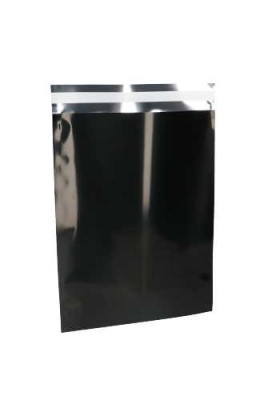 Verzend Enveloppen Folie Toledo Zwart & Plakstrip 35x48+4cm A3 50st