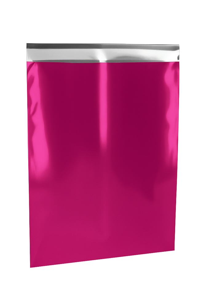 Kadozakjes Folie Mita Mat Fuchsia & Plakstrip 25x33.5+3cm 100stuks