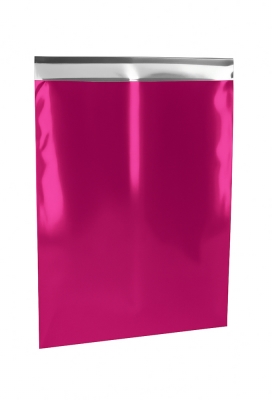 Kadozakjes Folie Mita Mat Fuchsia & Plakstrip 25x33.5+3cm 100stuks