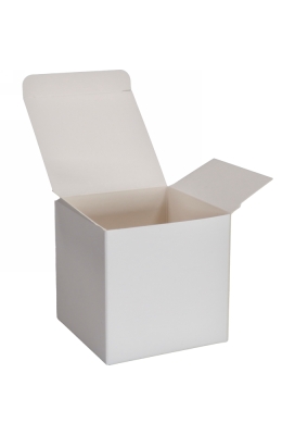 Kubus Geschenkdoosjes Wit 8x8x8cm 25stuks 350gr
