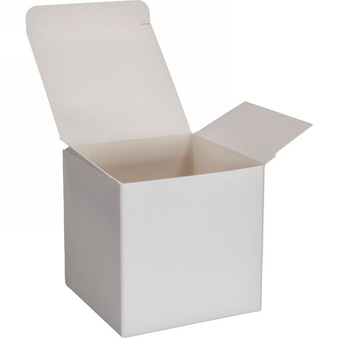 Kubus Geschenkdoosjes Wit 12x12x12cm 25stuks 350gr