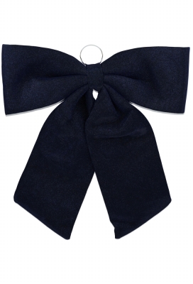 Decoratie Strik Lindos Blauw Glitter 60x63cm 1stuks