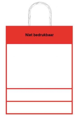 Papieren Tassen Kraft Digitaal Bedrukt & Handvat A3 32x14x42cm 50stuks