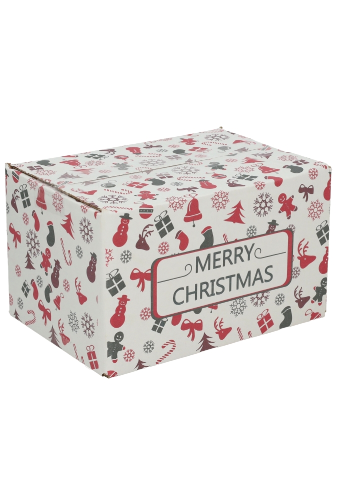Kerstpakketdozen Merry Christmas 21.5x15x12cm 30stuks