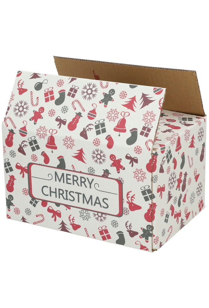 Kerstpakketdozen Merry Christmas 21.5x15x12cm 30stuks