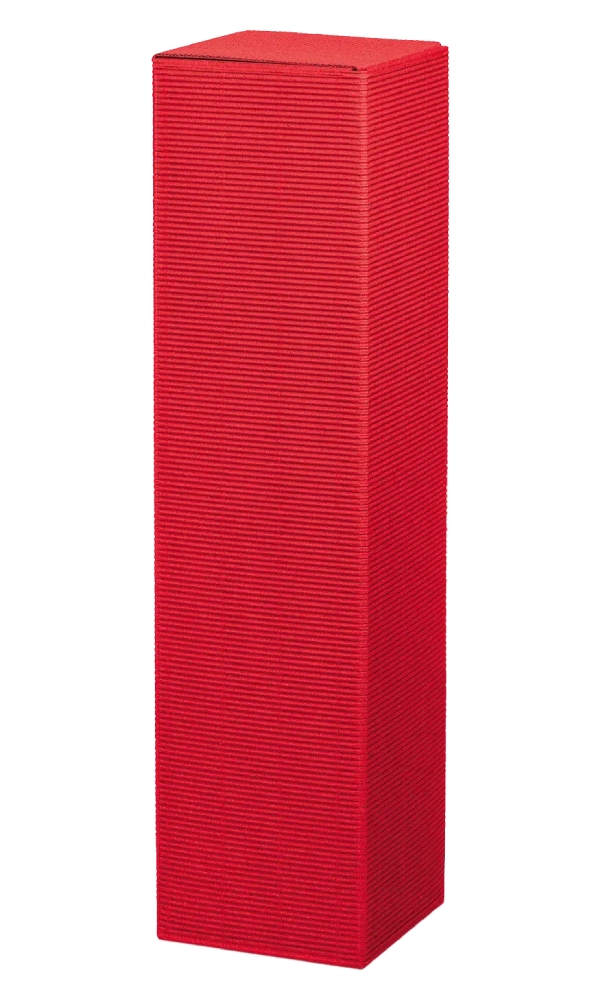 Wijndoos Modern Rood 35.5x9x9cm 1fles Staand 50stuks