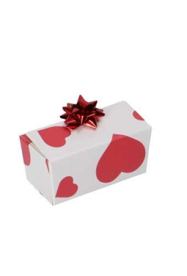 Bonbondoosjes Hartjes Bella Voor 2 Bonbons FSC® 6.7x3.4x3.3cm 25stuks