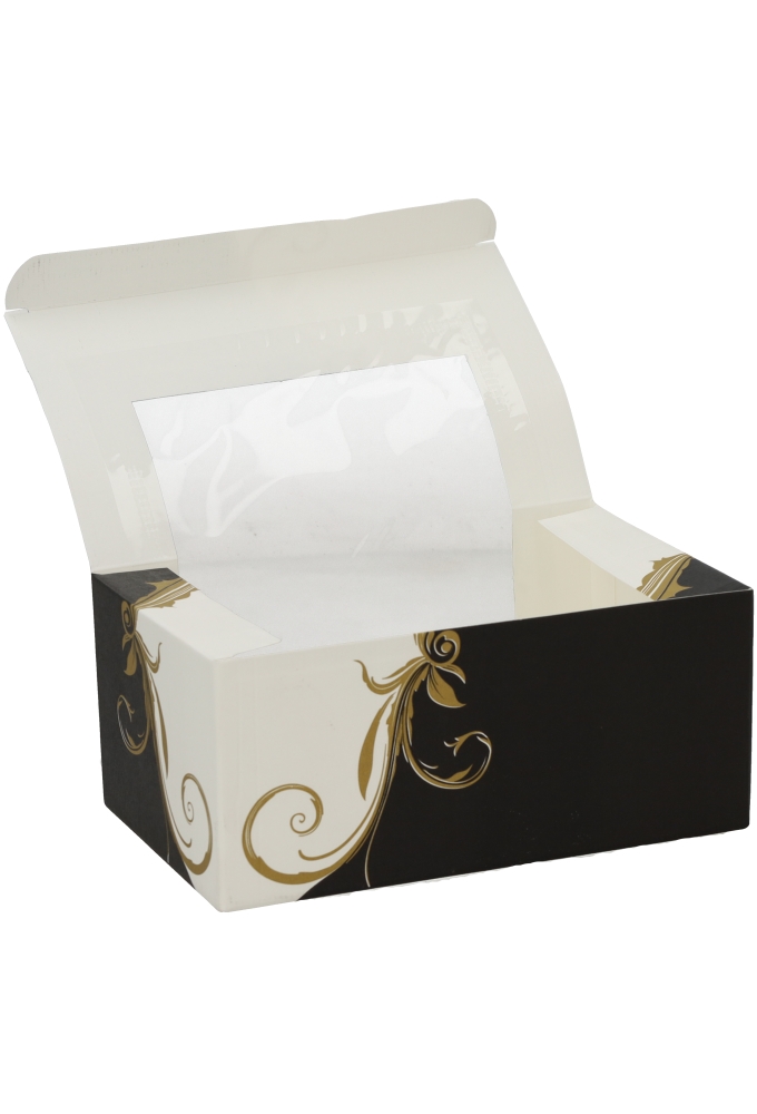 Gebaksdoos Diana Met Klep & Venster 18x11x8cm 275gram 50stuks