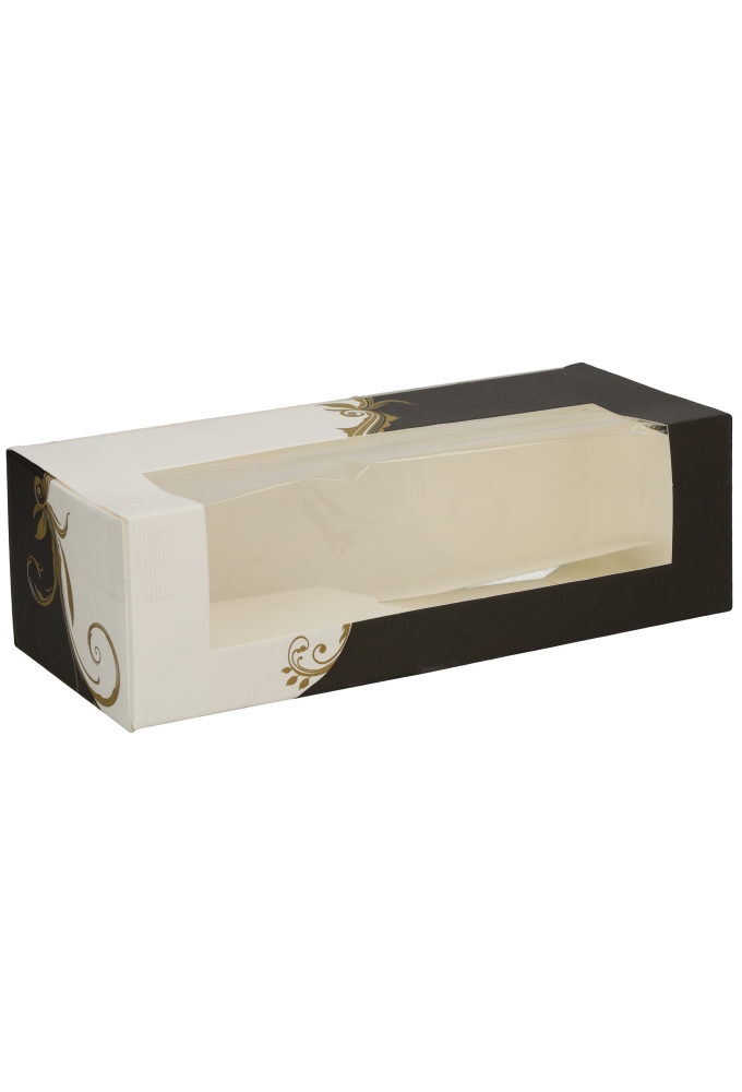 Gebaksdoos Diana Met Klep & Venster 26x11x8cm 275gram 50stuks