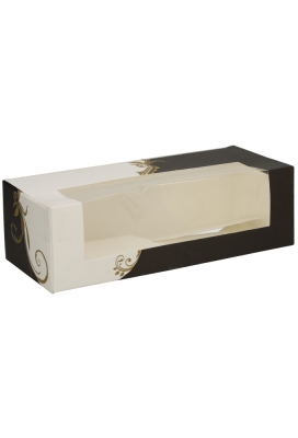 Gebaksdoos Diana Met Klep & Venster 26x11x8cm 275gram 50stuks