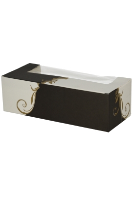 Gebaksdoos Diana Met Klep & Venster 26x11x8cm 275gram 50stuks
